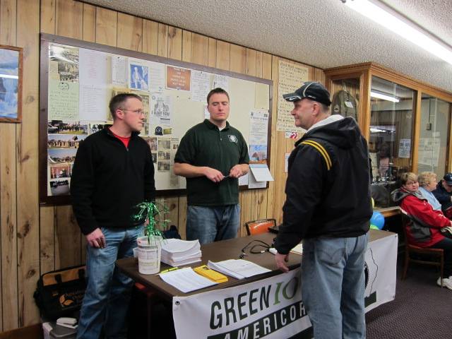 Energy conservation community table at fish fry